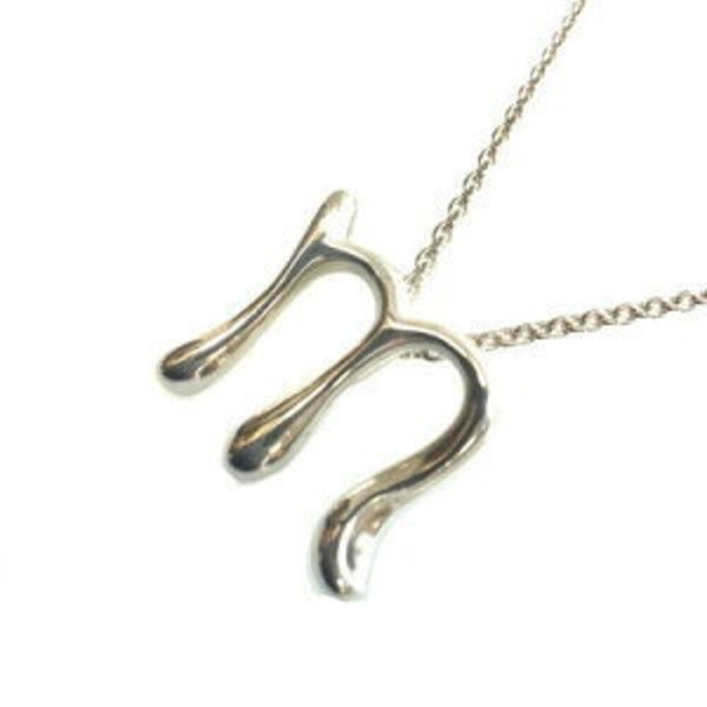 TIFFANY Co Letter Necklace Sterling Silver Kantei kyoku Nago